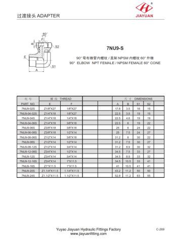Kyynärpää-NPT-kääntöadapteri